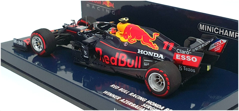 Minichamps 1/43 Scale 410 210711 F1 Red Bull Honda RB16B 1st Azerbaijan GP 2021