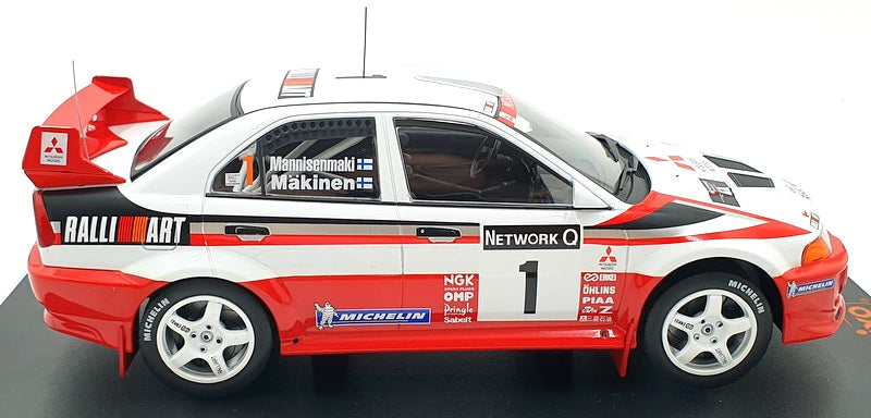 IXO 1/18 Scale 18RMC093B - Mitsubishi Lancer RS Evo V #1 RAC 1998 T.Makinen