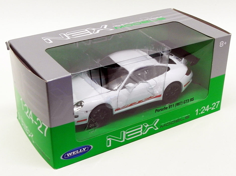 Welly 1/24-27 Scale Model Car 22495 - 1997 Porsche 911 GT3 RS - White