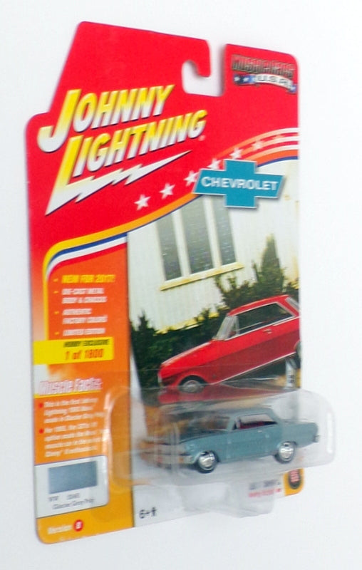 Johnny Lightning 1/64 Scale JLMC010 - 1965 Chevrolet Nova SS - Glacier Gray Poly