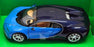 Welly 1/24 Scale Diecast  24077W - Bugatti Chiron - Black Blue