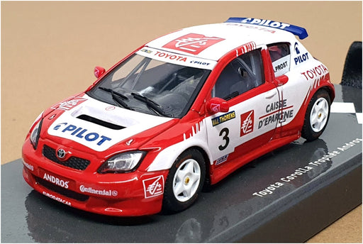 Solido 1/43 Scale 14501 Toyota Corolla Trophee Andros 2006 #3 Prost - Red/White