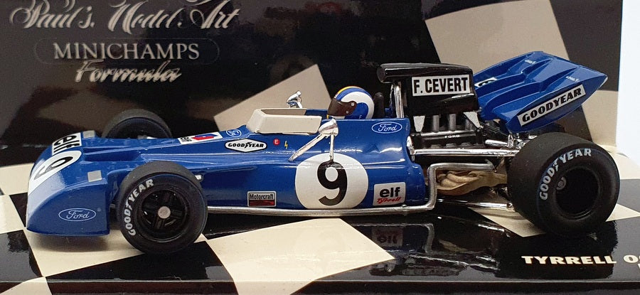 Minichamps 1/43 Scale 430 710009 - F1 Tyrrell 003 1971 - #9 F.Cevert