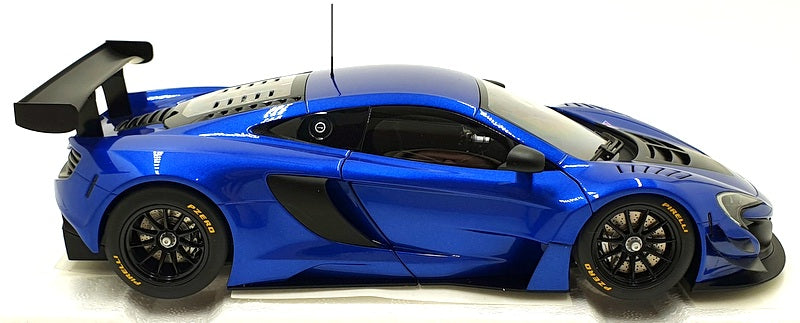 Autoart 1/18 Scale Diecast 81641 - McLaren 650S GT3 - Blue/Black Accents