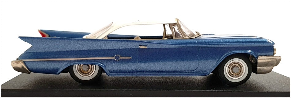 Unknown Brand / Make ? 1/43 Scale U281122B - 1960 Chrysler 300 F Conv Blue/White