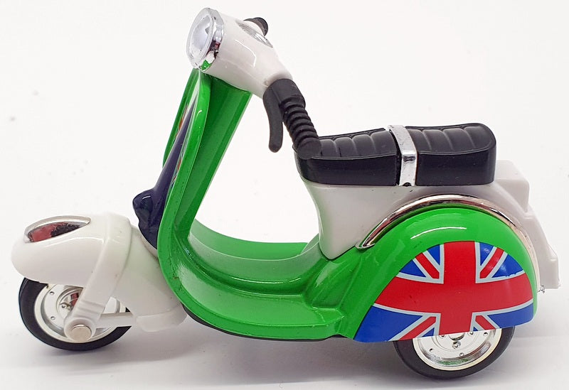 Kandy Toys 10cm Long Scooter TY2587 - Scooter Pull Back And Go - Green/White