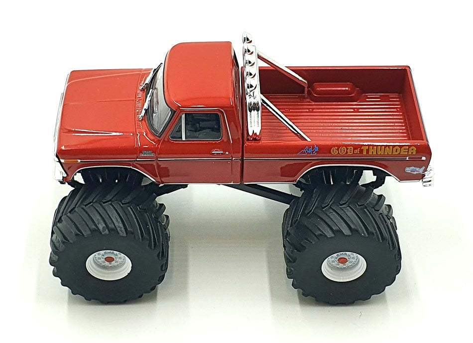 Greenlight 1/43 Scale 88042 - 1979 Ford F-250 Truck God Of Thunder - Red