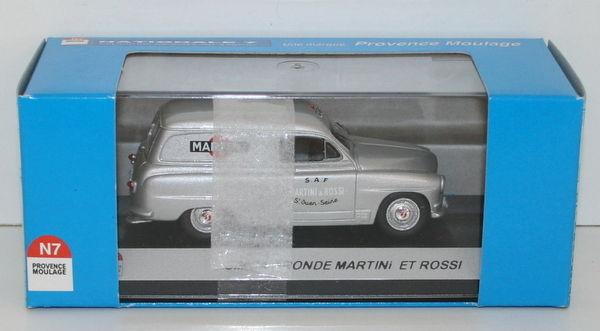 PROVENCE MOULAGE 1/43 N017 - SIMCA ARONDE - MARTINI ET ROSSI - SILVER