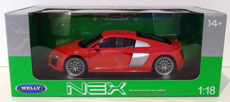 Welly 1/18 Scale Diecast 18052W - Audi R8 V10 - Red