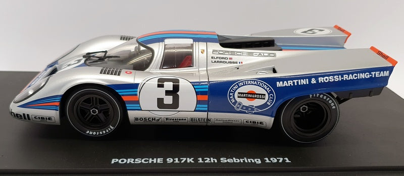 CMR 1/18 Scale Model Car CMR132 - Porsche 917K Martini Livery Sebring '71 #3