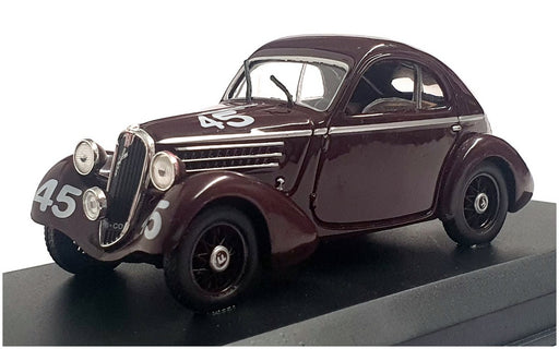 Racing Models 1/43 Scale RM45M - Fiat 508 Balilla #45 Mille Miglia 1936 - Maroon