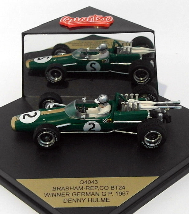 Quartzo 1/43 Scale Q4043 - Brabham BT24 F1 - German GP 1967 - 1st #2 D.Hulme