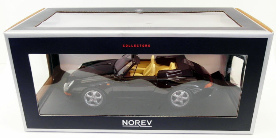 Norev 1/18 Scale 187595 - 1993 Porsche 911 Carrera Cabriolet - Black
