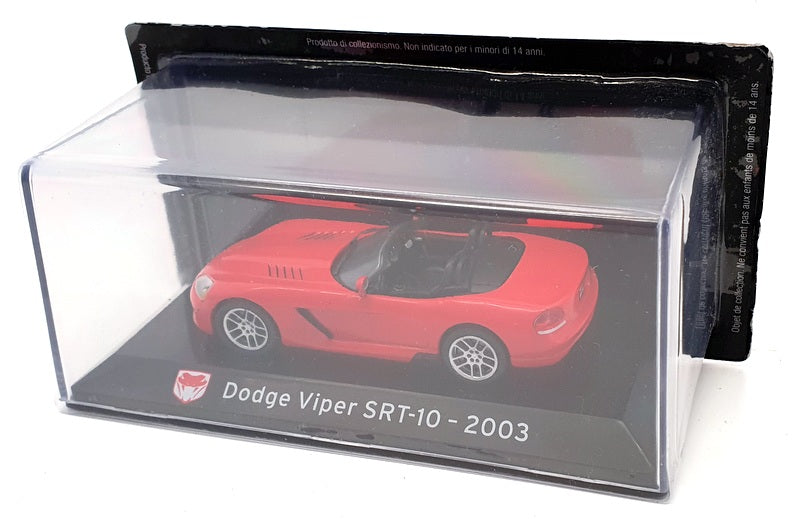 Panini 1/43 Scale Model Car P1705 - 2003 Dodge Viper SRT-10 - Red