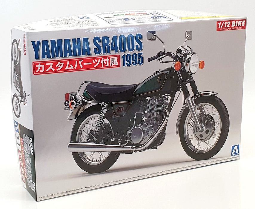 Aoshima 1/12 Scale Kit 05166 - 1995 Yamaha SR400S Motorbike
