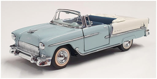 Franklin Mint 1/43 Scale B11KE18 - 1955 Chevrolet Bel Air - Blue/White