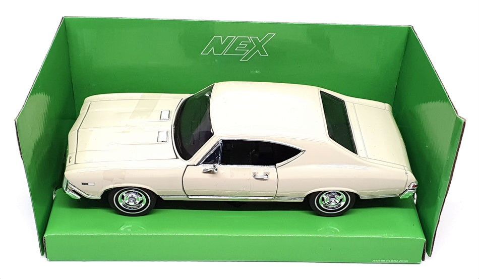 Welly 1/24 Scale 29397W - 1968 Chevrolet Chevelle SS 396 - Cream