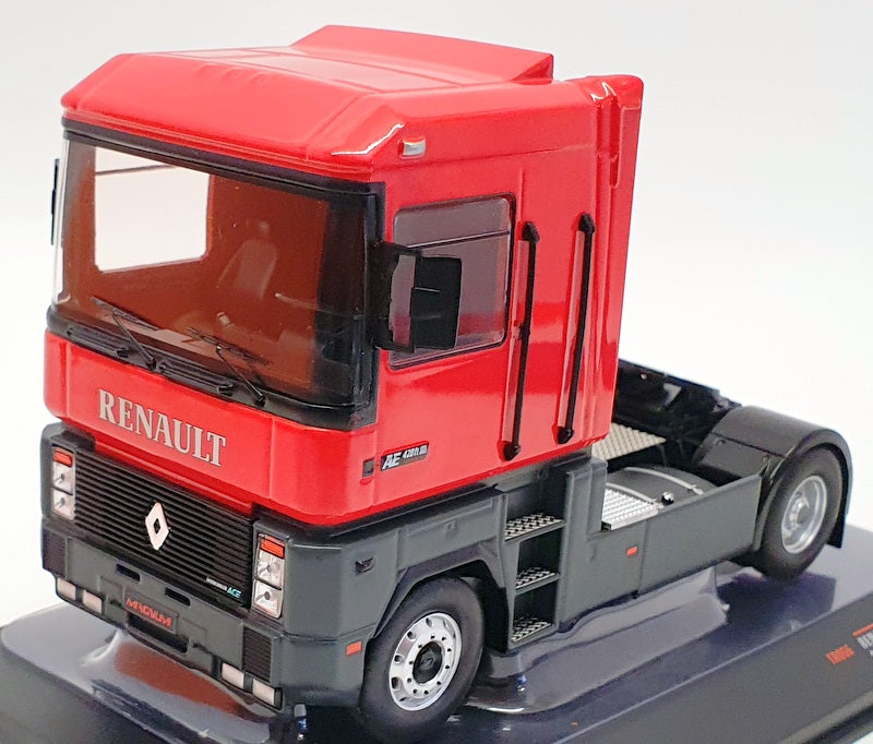 IXO Models 1/43 Scale Model Truck TR066 - 1992 Renault Magnum AE 420 Ti - Red