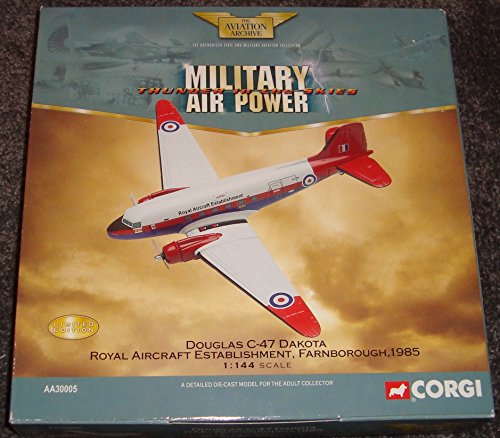 CORGI 1/144 AA30005 DOUGLAS C-47 DAKOTA RAE FARNBOROUGH 1985