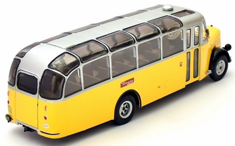 Atlas Editions 1/43 Scale MAG HC05 - Saurer L4C 1959 - Swiss PTT - Yellow