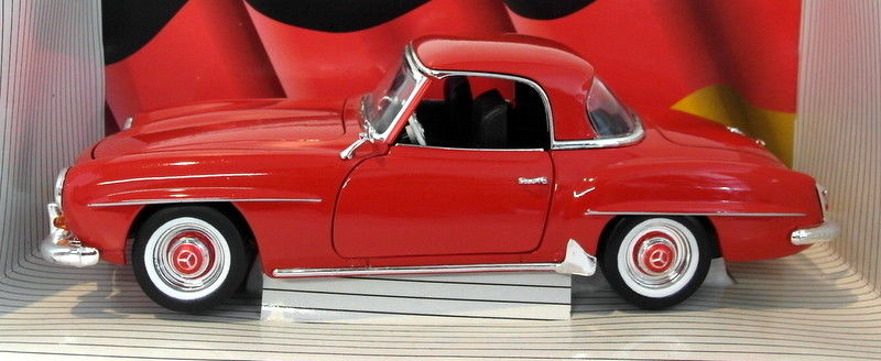 Ertl 1/18 Scale Diecast 7465 - Mercedes Benz 190 SL Coupe - Red