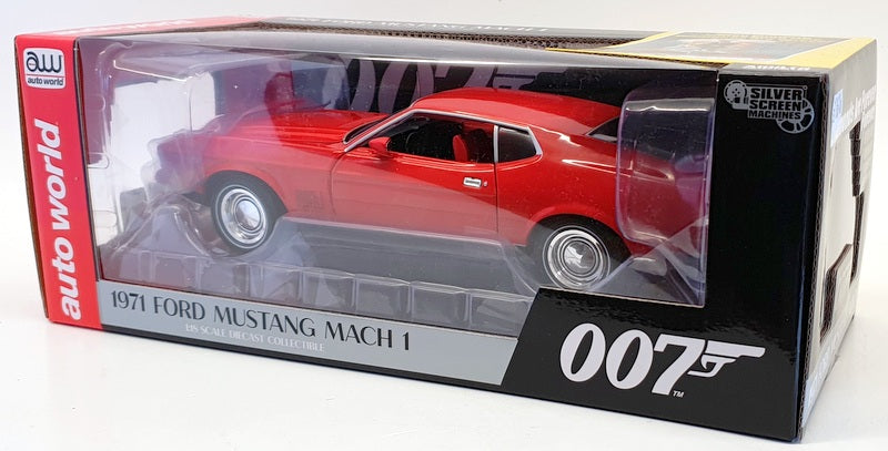 Auto World 1/18 Scale AWSS126 - 1971 Ford Mustang Mach1 007 Diamonds Are Forever
