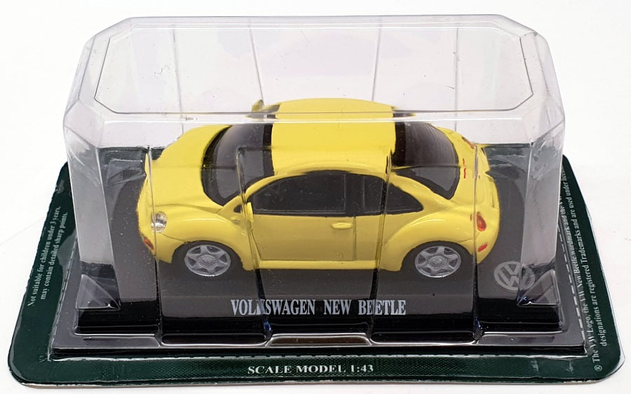 Altaya 1/43 Scale Model Car AL41020E - Volkswagen New Beetle - Yellow
