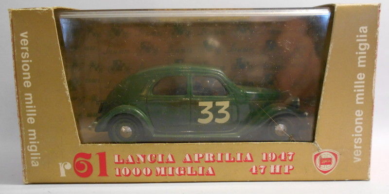 Brumm 1/43 Scale Metal Model - R61 LANCIA APRILIA 1947 1000 MIGLIA 17HP