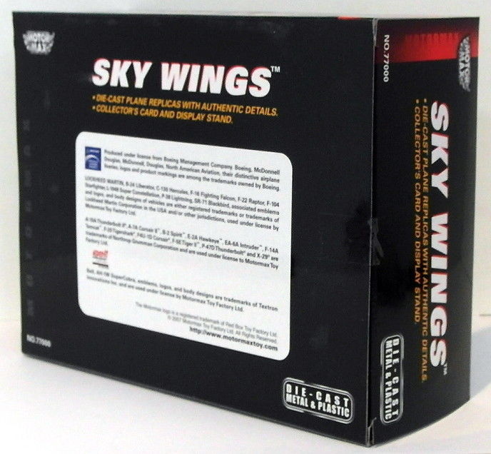 Motormax Skywings 1/100 Scale 77008 - Jaguar With Display Stand