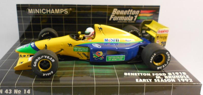 Minichamps F1 1/43 Scale - 400 920120 BENETTON FORD B191B EARLY SEASON M.BRUNDLE