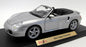 Maisto 1/18 Scale Diecast - 31660 Porsche 911 Turbo Cabriolet Silver Model Car