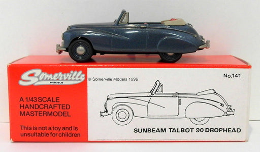 Somerville Models 1/43 Scale 141 - Sunbeam Talbot 90 D/Head - Dark Metallic Blue