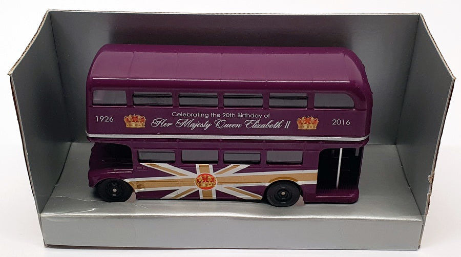 Corgi 12cm Long Diecast CC82326 - Queen's 90th Birthday Routemaster Bus