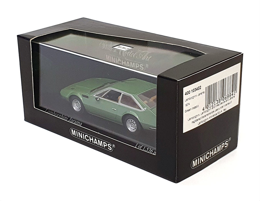Minichamps 1/43 Scale 400 103402 - 1974 Lamborghini Jamara - Metallic Green