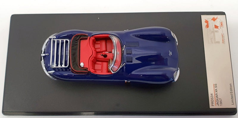 IXO Models 1/43 Scale Model Car PRD534 - 1957 Jaguar XK SS - Dark Blue