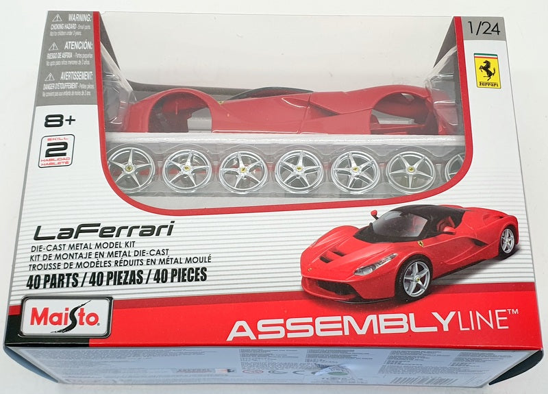 Maisto 1/24 Scale Model Car Kit 39129 - LaFerrari - Red