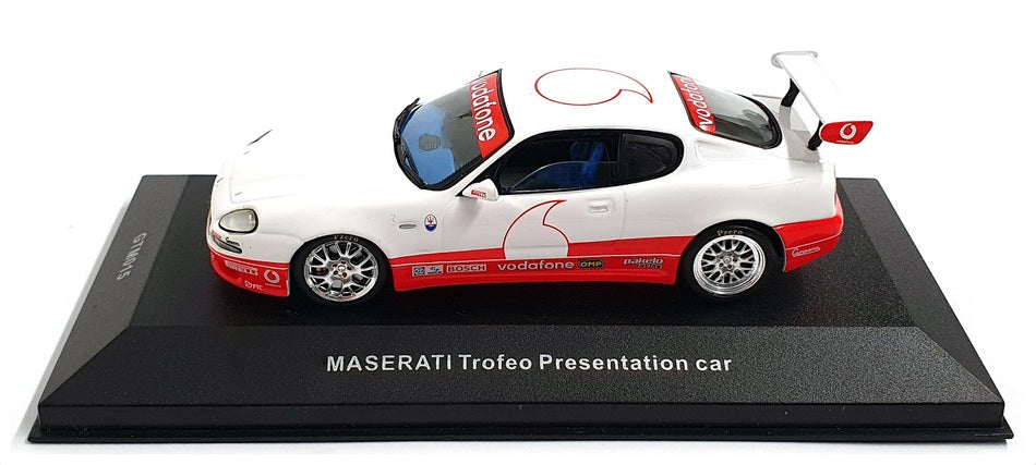 Ixo 1/43 Scale GTM015 - Maserati Trofeo Presentation Car "Vodafone" - White/Red