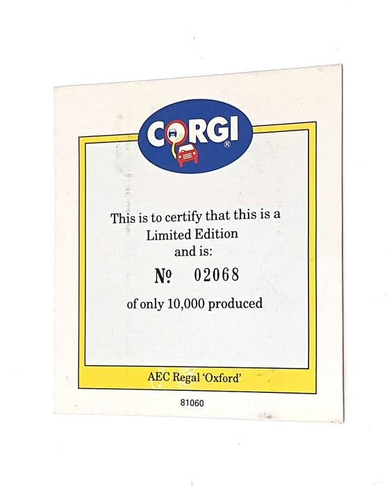 Corgi 1/50 Scale Diecast 97189 - AEC Regal Coach - Oxford