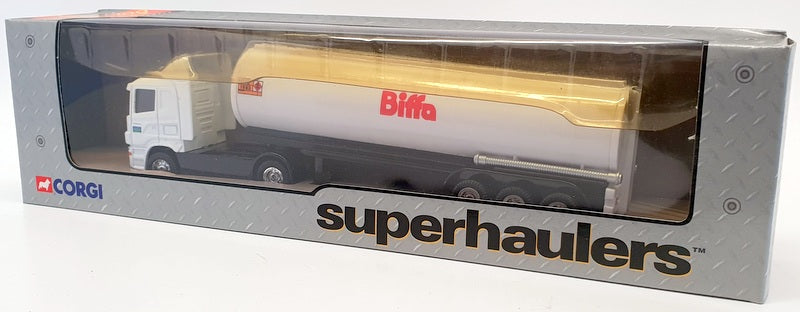 Corgi 1/64 Scale Model Truck 59544 - Scania Tanker Biffa - White