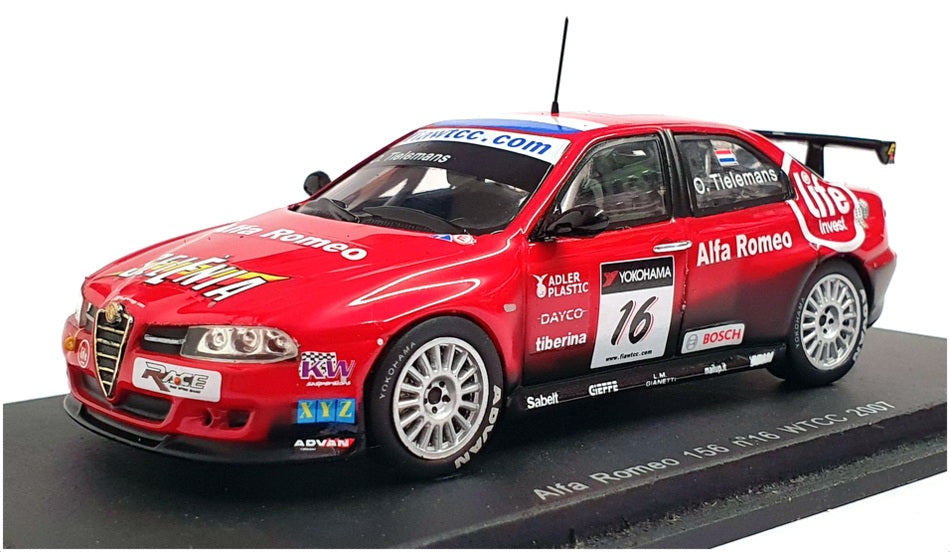 Spark 1/43 Scale Resin S0458 - Alfa Romeo 156 WTCC 2007 - #16 Tielemans