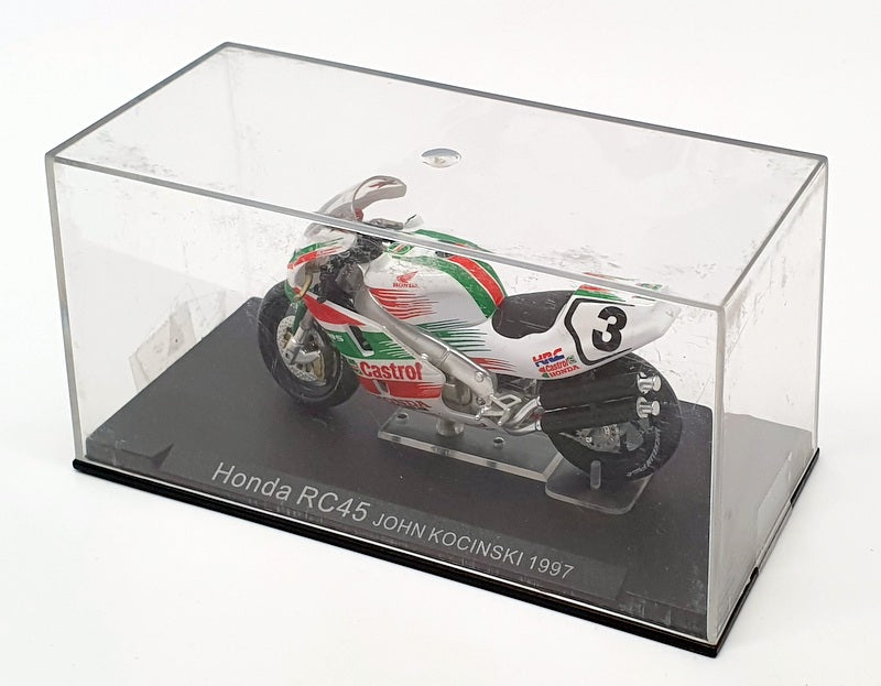 Ixo Models 1/24 Scale IB21 - Honda RC45 - #3 J.Kocinski - White