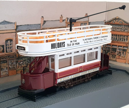 Corgi 1/72 Scale Diecast D991/5 - Tramcar Burton & Ashby - Maroon/White