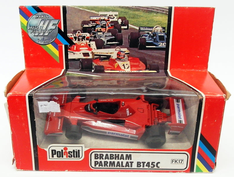 Polistil Appx 15cm Long Diecast FK17 - F1 Brabham Parmalat BT45C - Red