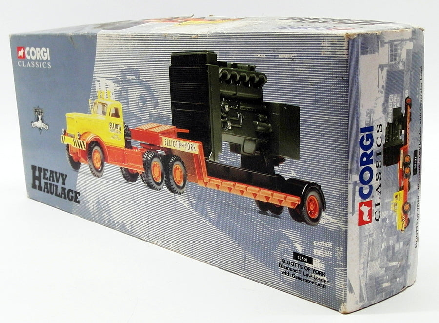 Corgi 1/50 Scale 55501 - Diamond T Low Loader With Generator Load
