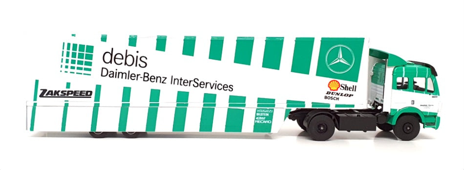 Eligor 1/43 Scale 5409 - Mercedes Benz Car Transporter Truck - Green/White