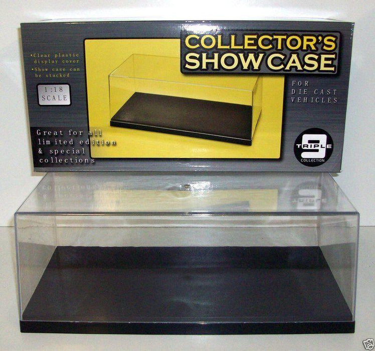 Triple 9 Plastic Display / Collectors Show case for 1/18 Scale models -Stackable