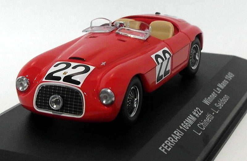 IXO Models 1/43 Scale Diecast LM1949 - Ferrari 166MM #22 Winner Le Mans 1949