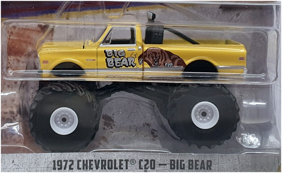 Greenlight 1/64 Scale 49040-F - 1972 Chevrolet C20 Big Bear - Yellow