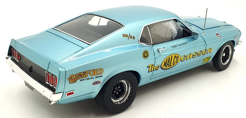 Acme 1/18 Scale A1801858 - 1969 Ford Mustang Boss 429 Malco Gasser Blue