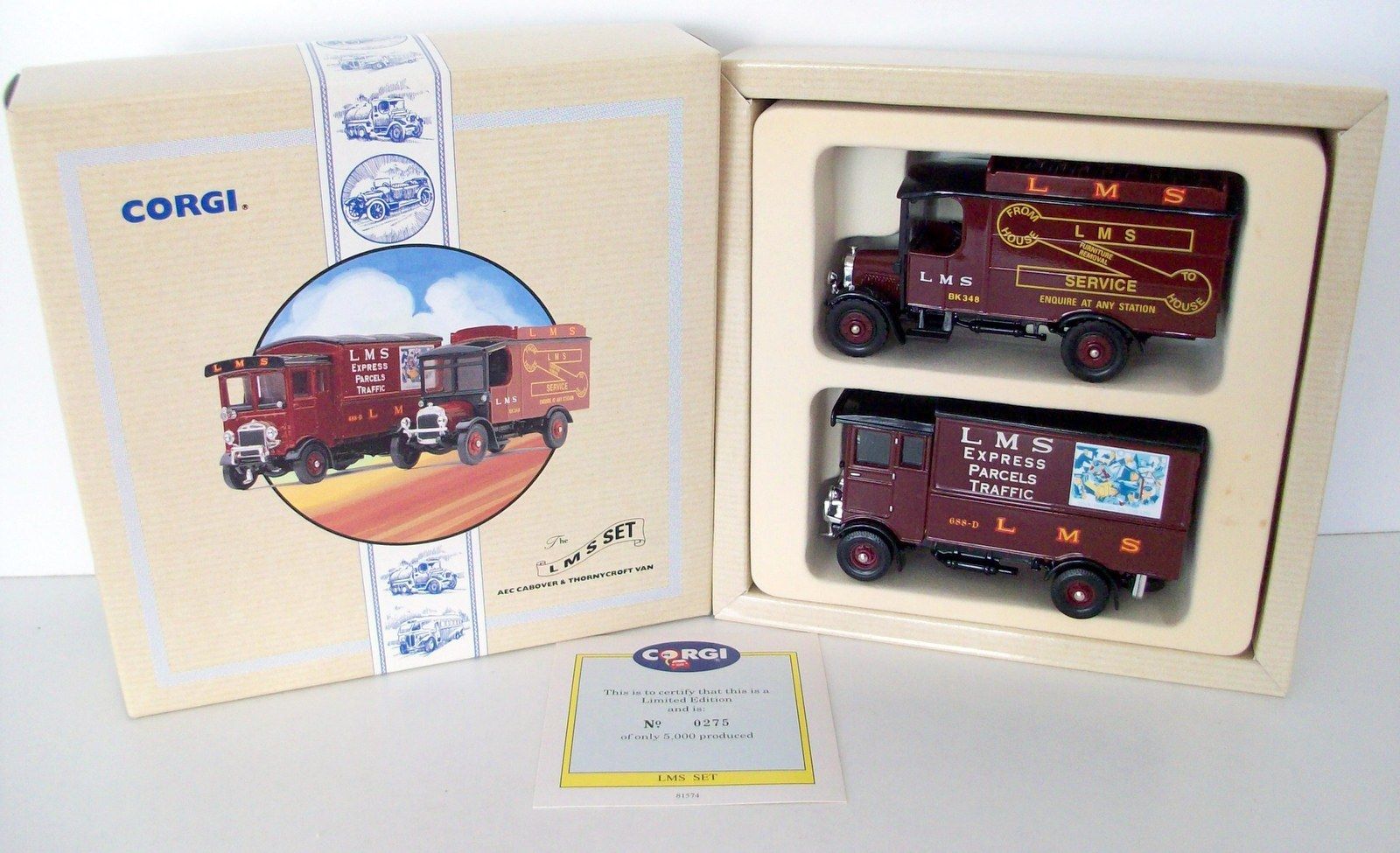 CORGI 1/50 - 97754 LMS SET - AEC CABOVER & THORNYCROFT VAN